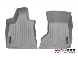Maserati Ghibli Floor Liners - WeatherTech - Grey - Front - 1 Grommet Style